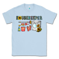 Dusty Blue housekeeper Classic Tee - CowhideDigitalArt