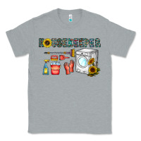 Heather Grey housekeeper Classic Tee - CowhideDigitalArt