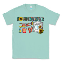 Seafoam housekeeper Classic Tee - CowhideDigitalArt
