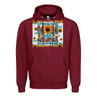 Burgundy god gifted me two titles mom and grandma and i rock them both Zipper Hoodie - JahusDesignShop