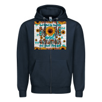 Navy god gifted me two titles mom and grandma and i rock them both Zipper Hoodie - JahusDesignShop