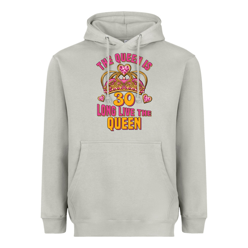 The Queen Is 30 Long Live The Queen Heavyweight Hoodie by Jasminsmagicworld | Teevron