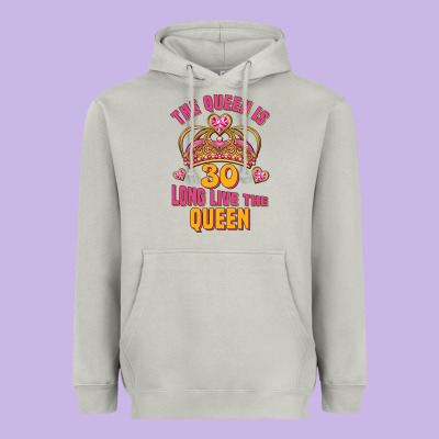 The Queen Is 30 Long Live The Queen Heavyweight Hoodie Designed By Jasminsmagicworld