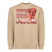Mushroom i fought for my life and i won uterine cancer peac Heavyweight Sweatshirt - texasbilliewilder