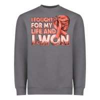 Storm i fought for my life and i won uterine cancer peac Heavyweight Sweatshirt - texasbilliewilder