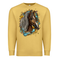 Antique Gold western tennessee horse Premium Sweatshirt - LillyAllenDesigns