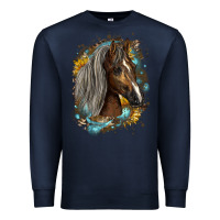 Navy western tennessee horse Premium Sweatshirt - LillyAllenDesigns