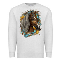 Oatmeal Heather western tennessee horse Premium Sweatshirt - LillyAllenDesigns