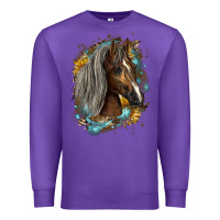 Purple western tennessee horse Premium Sweatshirt - LillyAllenDesigns