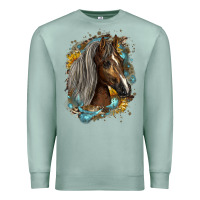 Seafoam western tennessee horse Premium Sweatshirt - LillyAllenDesigns