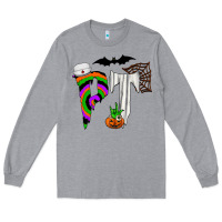 Heather Grey pt Long Sleeve Tee - CowhideDigitalArt