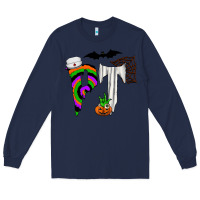 Navy pt Long Sleeve Tee - CowhideDigitalArt