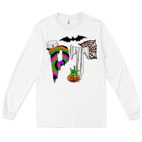 White pt Long Sleeve Tee - CowhideDigitalArt