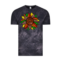 Cloud Black juneteenth leopard sunflower Vintage Tee - Zillion Design Studio