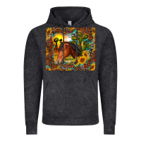 Vintage Black western horse and sunflower Vintage Hoodie - RanaPortraitStore