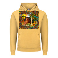 Vintage Mustard western horse and sunflower Vintage Hoodie - RanaPortraitStore