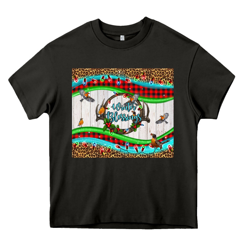 Winter Blessings Leopard Heavy Core Tee by LillyAllenDesigns | Teevron