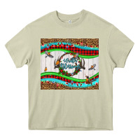 Mossy winter blessings leopard Heavy Core Tee - LillyAllenDesigns