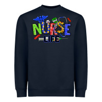 Navy autism nurse life Heavyweight Sweatshirt - texasbilliewilder