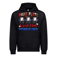 Black home plate social club pitches be crazy Urban Hoodie - Artiststas