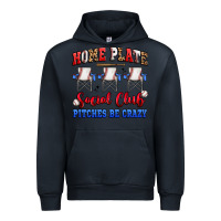 Navy home plate social club pitches be crazy Urban Hoodie - Artiststas