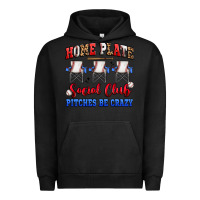 Pigment Black home plate social club pitches be crazy Urban Hoodie - Artiststas