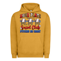 Pigment Peanut Butter home plate social club pitches be crazy Urban Hoodie - Artiststas