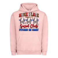 Pigment Salmon home plate social club pitches be crazy Urban Hoodie - Artiststas