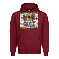 Burgundy god gifted me two titles mom and gigi and i rock them both Zipper Hoodie - JahusDesignShop