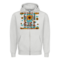 Dove Grey god gifted me two titles mom and gigi and i rock them both Zipper Hoodie - JahusDesignShop