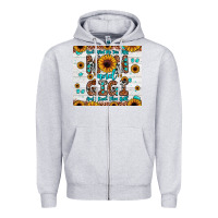 Heather Grey god gifted me two titles mom and gigi and i rock them both Zipper Hoodie - JahusDesignShop