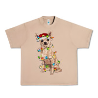Burro Chihuahua with christmas lights Urban Heavy Tee - RanaPortraitStore