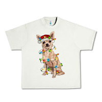 Pistachio Chihuahua with christmas lights Urban Heavy Tee - RanaPortraitStore