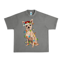 Tornado Chihuahua with christmas lights Urban Heavy Tee - RanaPortraitStore