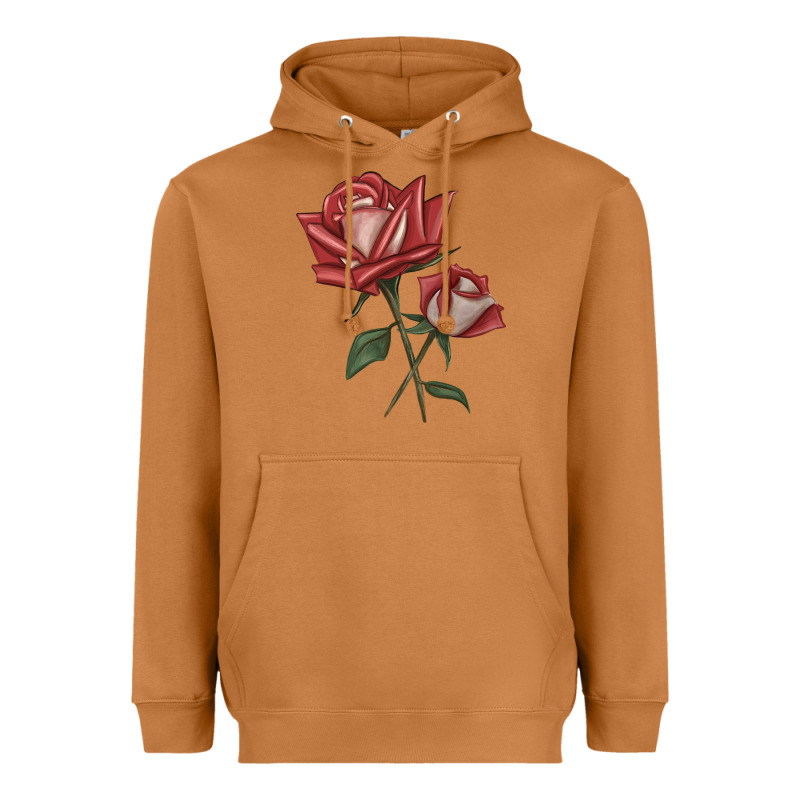 Love Rose Grandiflora Rose Heavyweight Hoodie by LillyAllenDesigns | Teevron
