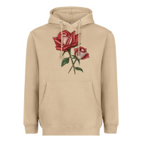 Mushroom love rose grandiflora rose Heavyweight Hoodie - LillyAllenDesigns