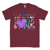 Burgundy let all that you do be done in love Classic Tee - RacoonDesign