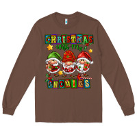 Chestnut christmas with my gnomies Long Sleeve Tee - FaDigitalArtStudio