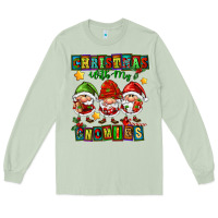 Matcha christmas with my gnomies Long Sleeve Tee - FaDigitalArtStudio