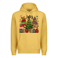 Antique Gold feliz navidad Premium Hoodie - MaliasSmallBusiness
