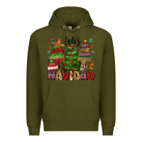 Army Green feliz navidad Premium Hoodie - MaliasSmallBusiness