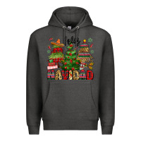Charcoal Heather feliz navidad Premium Hoodie - MaliasSmallBusiness
