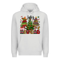 Dove Grey feliz navidad Premium Hoodie - MaliasSmallBusiness