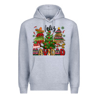 Heather Grey feliz navidad Premium Hoodie - MaliasSmallBusiness