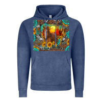 Vintage Denim western horse and desert tumbler Vintage Hoodie - RanaPortraitStore