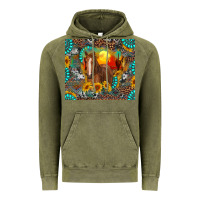Vintage Olive western horse and desert tumbler Vintage Hoodie - RanaPortraitStore