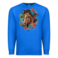 True Royal quarter horse floral Premium Sweatshirt - LillyAllenDesigns