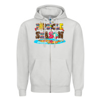 Dove Grey popsicle season Zipper Hoodie - AdoDesignShop