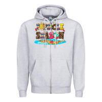 Heather Grey popsicle season Zipper Hoodie - AdoDesignShop
