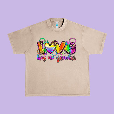 Love Has No Gender Urban Heavy Tee Designed By Zillion Design Studio